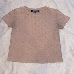 light pink Wall flower size small tee